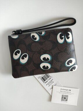 Coach Halloween Spooky Eyes Wristlet
